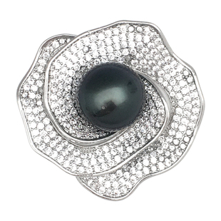 D.M.D/迪曼达珍珠花朵胸针高档女精致轻奢高级感西装胸花别针配饰