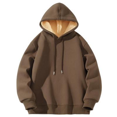 真维斯加绒卫衣男冬季羊羔绒