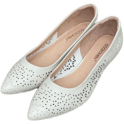 头层牛皮镂空通勤单鞋夏季