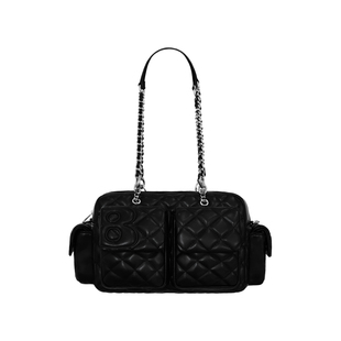 2801“亲手撕碎婚约” 菱格纹多口袋斜挎机车包 MultiPocketBag