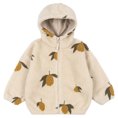 冬季宝宝连帽外套摇粒绒保暖北欧