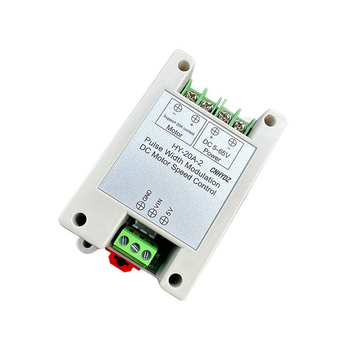 HY-20A-2PWM直流电机调速器支持PLC输入0-5v 4-20MA控制6-65V输入
