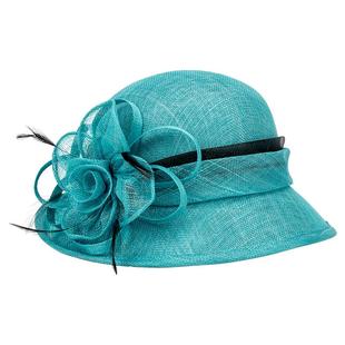 诗丹凯萨2025新款夏天麻纱草帽子女法式复古遮阳帽时尚出游小礼帽