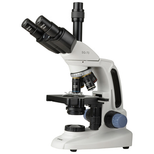 SAGA萨伽单目双目三目TV光学生物PLAN平场显微镜台式专业级物镜看精子螨虫医学科研专用1600倍儿童科学实验室