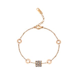 小蛮腰钛钢手链女生夏闺蜜手链轻奢小众罗马手串精致高级感手饰品