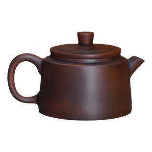 建水紫陶小茶壶名家炮嘴马蹄壶坭兴陶茶具紫砂壶纯手工茶具套装