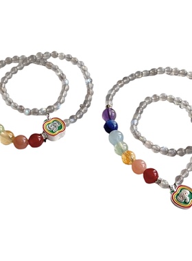 贝奇手作·Hakuna Matata無憂無慮 夢想成真 拉长石 水晶手串