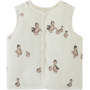 儿童夹棉马甲秋冬加厚保暖马夹婴儿上衣男童马褂女童坎肩宝宝背心