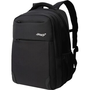 亨得利双肩包男士商务出差旅游电脑包14/15寸大容量背包学生书包