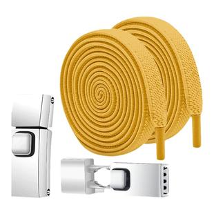 免系鞋带男女款金属卡扣锁扣松紧弹力扁懒人鞋绳儿童免绑固定神器