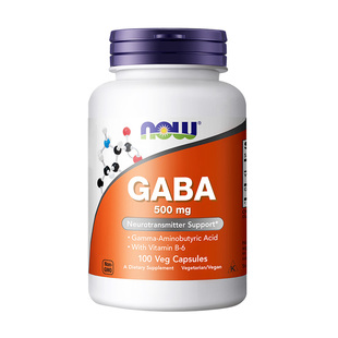 NOW诺奥gaba伽马γ-氨基丁酸深睡眠改善非褪黑素补剂成人美国进口