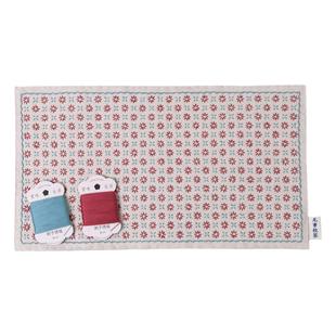 赏味生活 花丛图案 刺子绣茶席杯垫材料包 自绣DIY刺绣手工送礼物