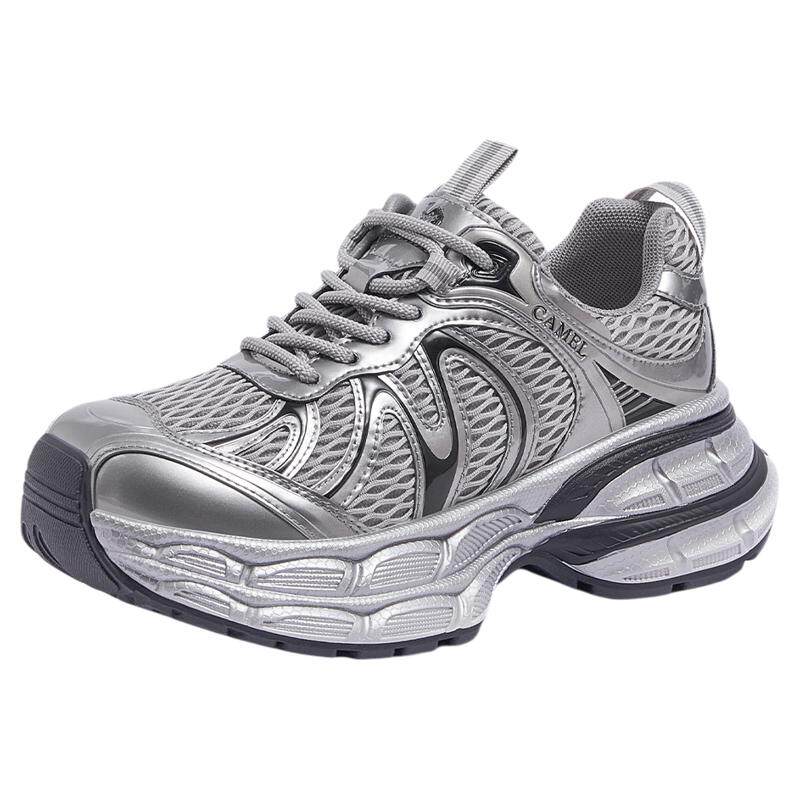 【迪丽热巴同款】骆驼银月2代老爹鞋女鞋2026春季新款复古运动鞋