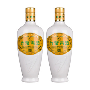【假一赔十】山西汾酒竹叶青 45度乳玻竹叶青酒475mL*2瓶正品露酒