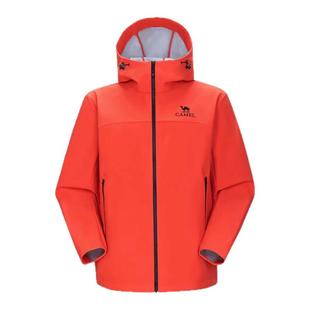 骆驼户外冲锋软壳衣外套男女秋冬加绒连帽夹克防风防水徒步登山服