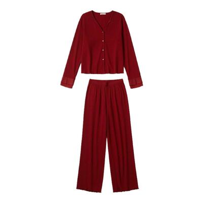 末里末2026马年莫代尔红色睡衣女