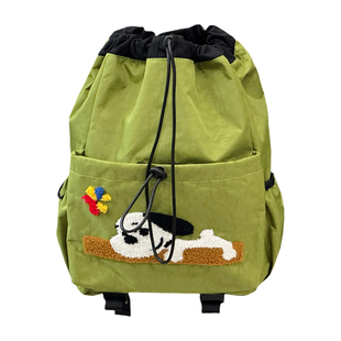 日系ins休闲运动羽毛球包 户外旅游轻便双肩包男女学生书包网球包