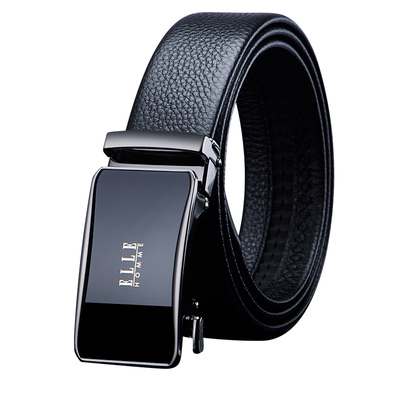 法国ELLE男士真皮自动扣腰带