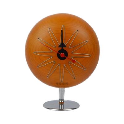 DeskClock丸型汉堡复古静音台钟