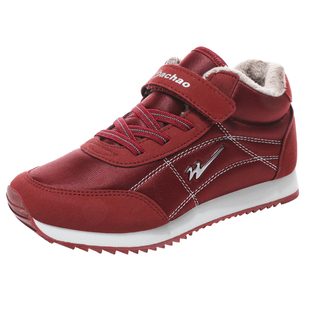 双星棉鞋女冬季加绒高帮妈妈鞋防滑保暖中老年运动鞋八超老人鞋