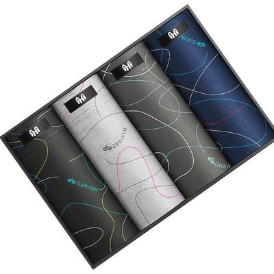 恒源祥100%纯棉平角内裤抗菌透气