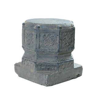 陋石坊仿石柱墩底座家用花盆石墩园林造景柱础庭院花园装饰摆件