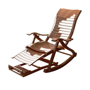 竹躺椅老人专用摇摇椅大人阳台家用休闲成人可睡觉懒人椅折叠午休