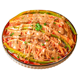 逗嘴麻酱千层肚毛肚香辣红油三拼魔芋爆肚贡菜大杂烩即食解馋凉拌