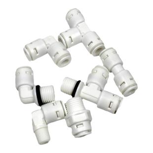 净水器弯头三通逆止阀直通排污阀压力桶开关进水阀门2分3分PE管