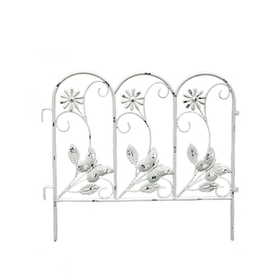 户外庭院花园铁艺栅栏插地围栏户外护栏隔断网红小院篱笆摆件装饰