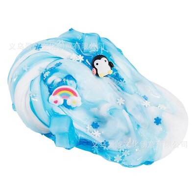 AMZ黄油泥史莱姆套装牛头套装kit棉花胶礼盒跨境slime泥黏土玩具