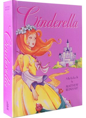 灰姑娘立体书英文原版绘本 Cinderella Pop Up book 3D趣味童话故事图书英文原版少儿儿童英文英语绘本晚安故事书籍儿童节礼物