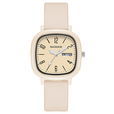 永好女生考试静音防水石英腕表