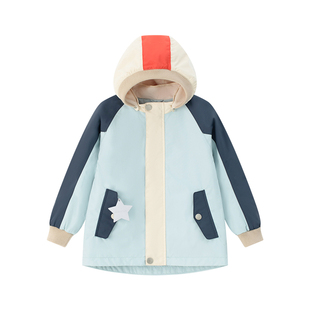 丹麦MINI A TURE童装2026春新男女童防风防水外套户外中小童风衣