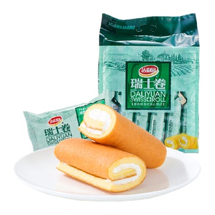 达利园糕点香蕉味瑞士卷袋装休闲零食早餐毛巾卷夹心蛋糕下午茶