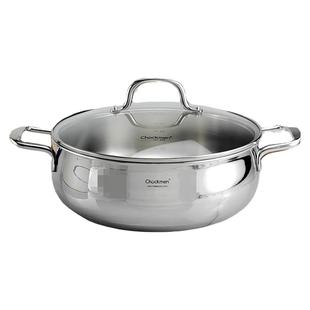 Chockmen18-10不锈钢火锅304边炉酸菜鱼汤锅蒸锅电磁炉燃气262830