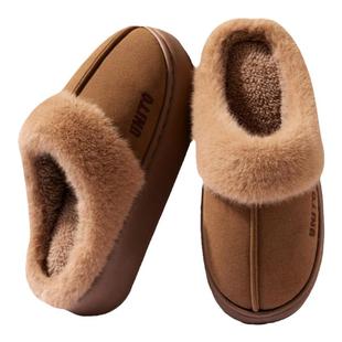 棉拖鞋女士冬季2025新款室内家居防滑厚底保暖毛毛绒棉拖女款冬天