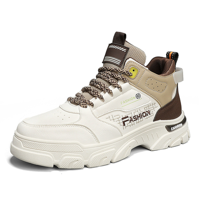 男鞋高帮内增高运动休闲板鞋秋冬款百搭潮鞋子棉鞋男士厚底马丁靴