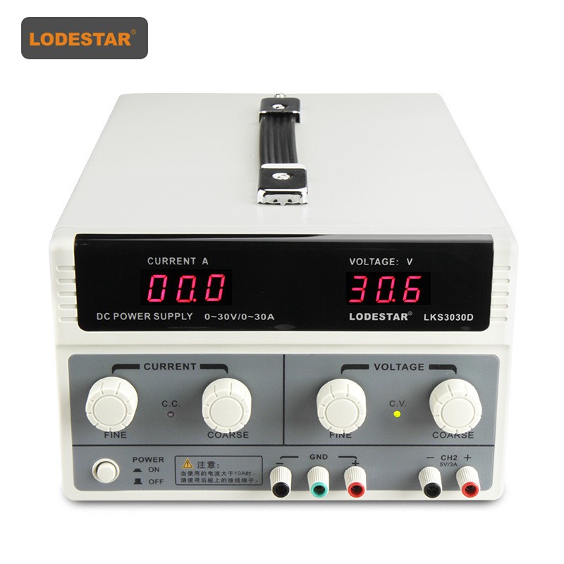 LODESTAR/乐达LKS3030D开关稳压电源30V30A稳压电源显示双