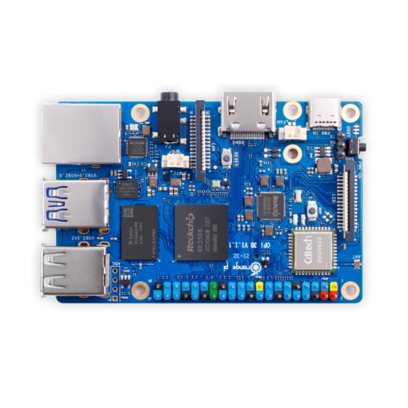 Orange Pi香橙派 3B RK3566 开发板 固态硬盘 嵌入式 Linux工控板
