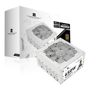 利民TR-AG650-W金牌电源ATX3.1白色650W全模组压纹线PCIE5.1电源