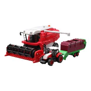 合金小麦收割机模型玉米收割机农用拖拉机运输车仿真儿童玩具男孩