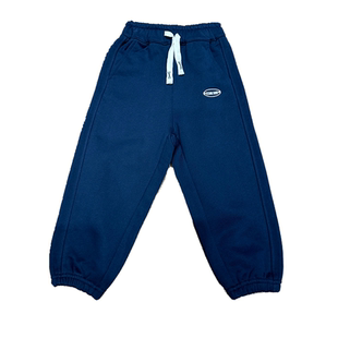 RESUMEHOME简历家童装秋冬新款中大童纯棉字母加绒儿童运动卫裤