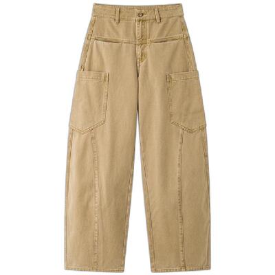 ICE DUST X LOOKNOW设计师品牌2025秋冬新款大口袋宽松牛仔裤