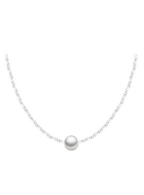 饰悟银饰珍珠女毛衣链项链轻奢