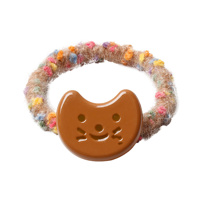 可爱猫咪小鱼毛绒发圈秋冬扎头绳