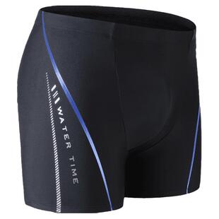 WaterTime泳裤男竞技及膝平角训练速干防尴尬游泳裤男士游泳装备