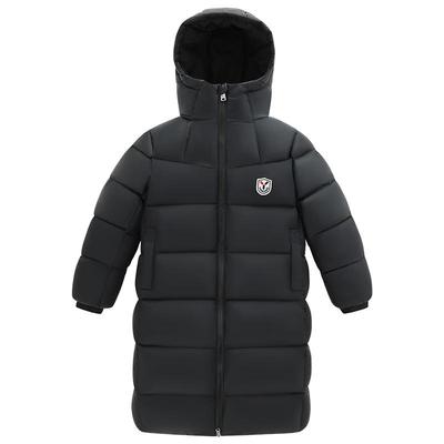 英氏长款过膝加厚女童防寒羽绒服