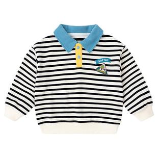 嘟嘟家儿童卫衣女童polo衫男童长袖上衣时髦宝宝衣服春秋新款童装