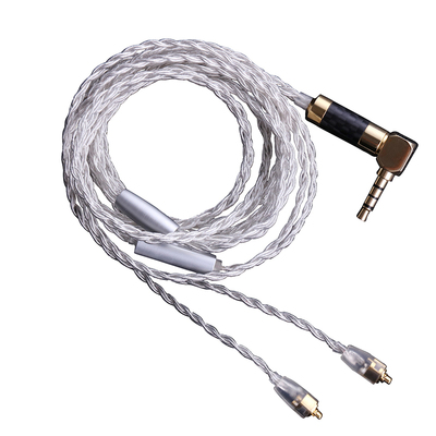 带麦麻花线IE80S SE535 UM10 W4R/IM50 IE400N5005耳机升级线
